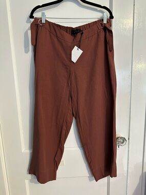 NWT: Hatch “The Rory Pant” maternity or regular wear! Rust Brown Wide Leg Pants